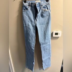 Abercrombie 90s straight ultra high rise curve love jeans